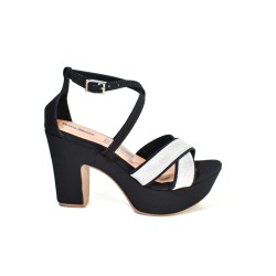 Price Shoes Tacones Plataforma Brillo Mujer 182CE380NEGRO