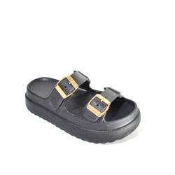 Price Shoes Sandalias Doble Hebilla Mujer 922SM217NEGRO