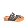Price Shoes Sandalias Planas Hebilla Mujer 462OLIVIA-02NEGRO