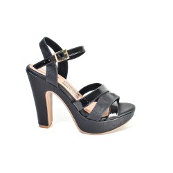 Price Shoes Tacones Plataforma Cruzados Mujer 182FL392NEGRO