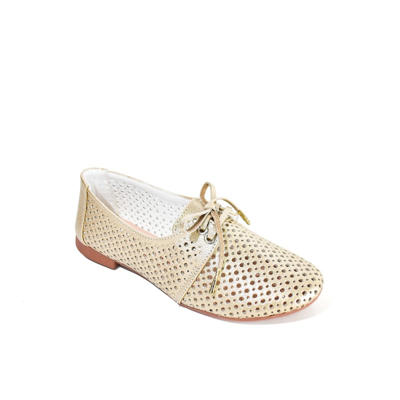 Price Shoes Mocasines Perforados Mujer 892BOLICHEROCHAMPANA