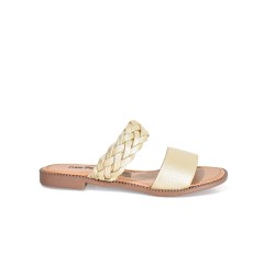 Price Shoes Sandalias Planas Trenza Mujer 692502CHAMPANA