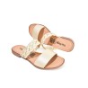 Price Shoes Sandalias Planas Trenza Mujer 692502CHAMPANA