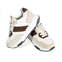 Price Shoes Tenis Urbanos Walking Mujer 822843BEIGE