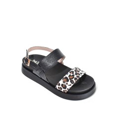 Price Shoes Sandalias Plataforma Animal Mujer 982599NEGRO