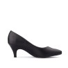Price Shoes Tacon Puntudo para Mujer 0224076-1350-1NEGRO