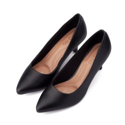 Price Shoes Tacon Puntudo para Mujer 0224076-1350-1NEGRO