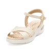 Price Shoes Sandalia Confort para Mujer 0227183-103CREMA
