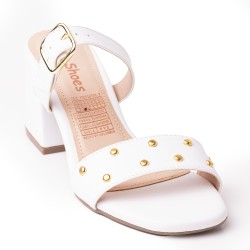 Price Shoes Tacones Moda Mujeres 952A-12BLANCO