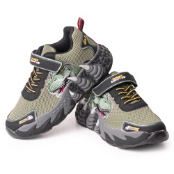 Price Shoes Tenis Infantiles con Luces para Niños 204GKNOGR25-DVERDE