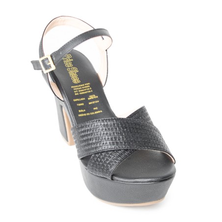 Price Shoes tacon cubano Para Dama 462JC004NEGRO