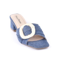 price shoes sandalias Tacon Bajo para dama 882JUAQUINAINDIGO