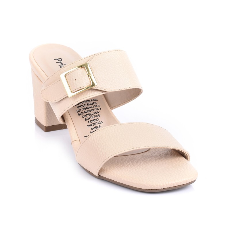 Price Shoes Tacon Bajo Mujeres 962CR87NUDE