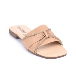 Price Shoes Sandalia Plana Para Mujer 642SP-68NUDE