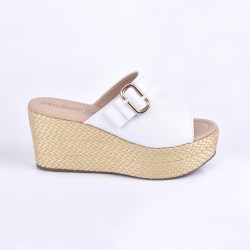 Price Shoes Plataformas Elegantes Mujeres 562331BLANCO