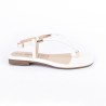 Price Shoes Sandalia Plana Para Mujer 642SP-66BLANCO