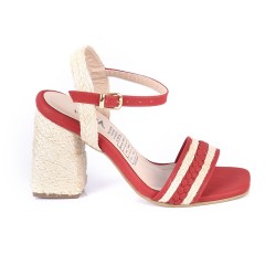 Price Shoes Sandalias Tacones Mujer 882Indirarojo