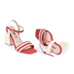 Price Shoes Sandalias Tacones Mujer 882Indirarojo