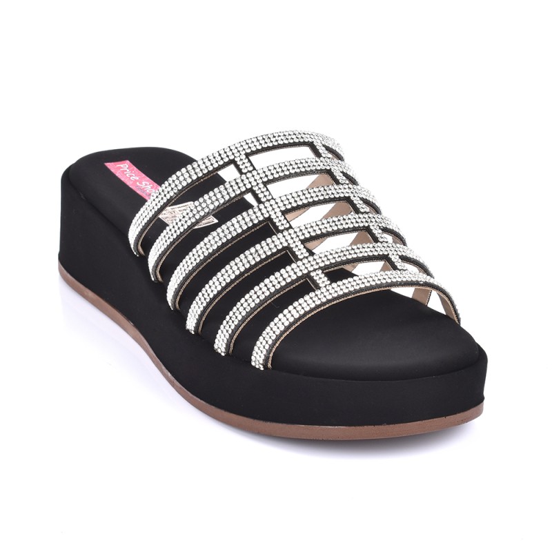 Price Shoes Sandalia Plataforma Para Mujer 4724225NEGRO