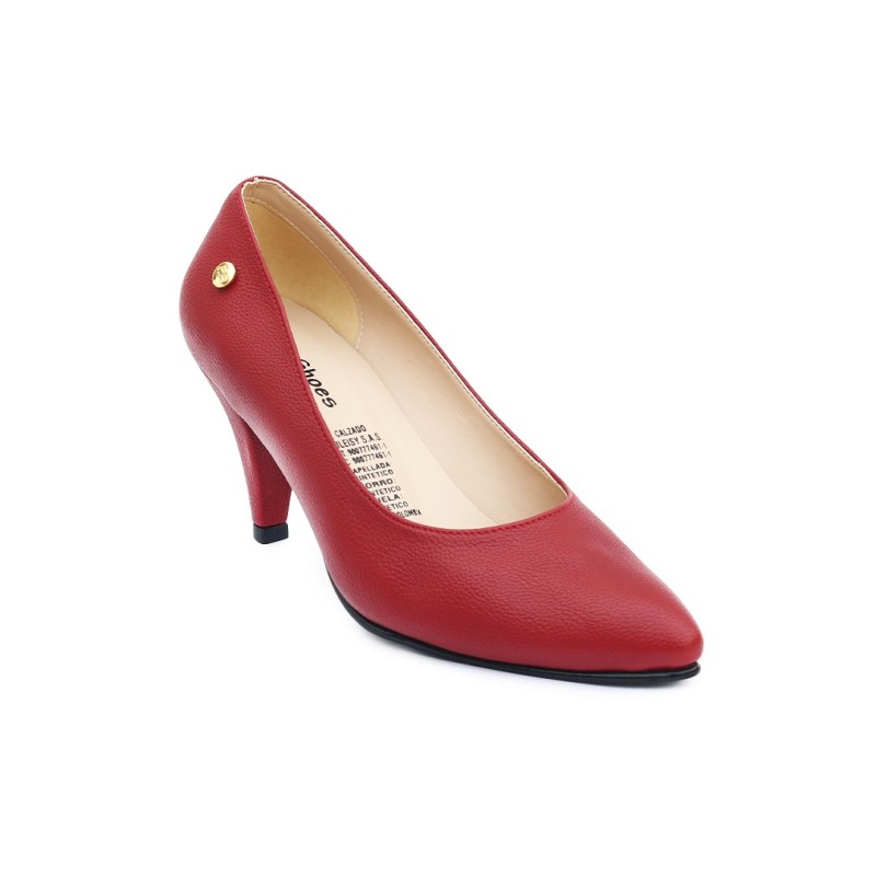 Priceshoes Ejecutivos Tacon Mujeres 542675Rojo